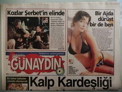 Sabah Günaydın Gazetesi 13 Nisan 2004 Kalp Kardeşliği Hayat Kurtarıyor - GZ44189 - 1