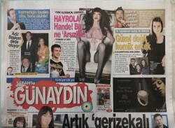 Sabah Günaydın Gazetesi 16 Mart 2009 Tuğba Ünsal Hesap Sordu Okan Bayülgen Posta Koydu - GZ44690 - 2