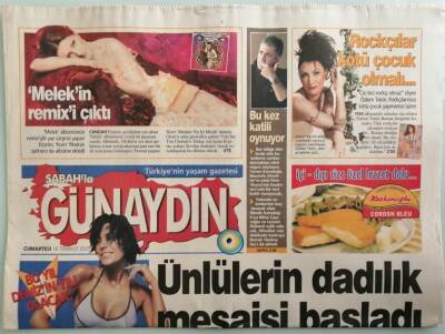 Sabah Günaydın Gazetesi 16 Temmuz 2005 Ünlülerin Dadılık Mesaisi Başladı -GZ44050 - 1