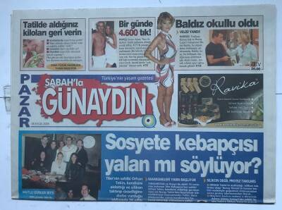 Sabah Günaydın Gazetesi 18 Eylül 2005 - Sosyete Kebapçısı Yalan Mı Söylüyor ? GZ8586 - 1
