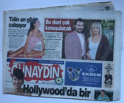Sabah Günaydın Gazetesi 2 Ağustos 2005 - Tülin Şahin Arı Gibi Çalışıyor GZ8548 - 1