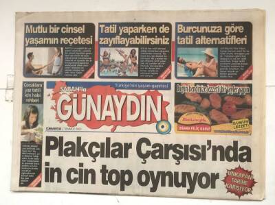 Sabah Günaydın Gazetesi 2 Temmuz 2005 - Unkapanı Tarihe Karışıyor GZ8174 - 1
