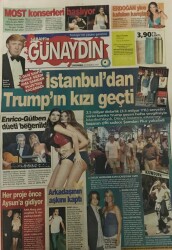 Sabah Günaydın Gazetesi 20 Temmuz 2005- İstanbuldan Trumpın Kızı Geçti GZ45326 - 1