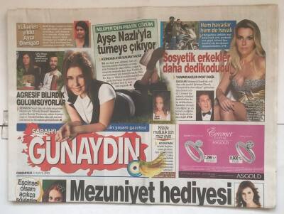 Sabah Günaydın Gazetesi 23 Mayıs 2009 - Yeşilçam Roman Oldu GZ7558 - 1