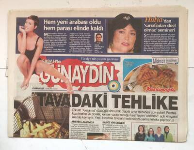 Sabah Günaydın Gazetesi 24 Nisan 2004 - Tavadaki Tehlike GZ8229 - 1