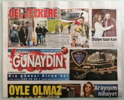 Sabah Günaydın Gazetesi 25 Aralık 2014 Türkan Şorayın 40 Yıllık Albüm Hayali Gerçek Oluyor -GZ44043 - 2