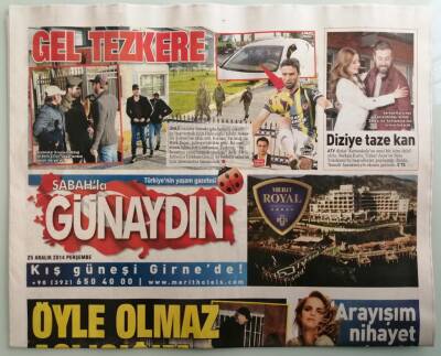 Sabah Günaydın Gazetesi 25 Aralık 2014 Türkan Şorayın 40 Yıllık Albüm Hayali Gerçek Oluyor -GZ44043 - 2