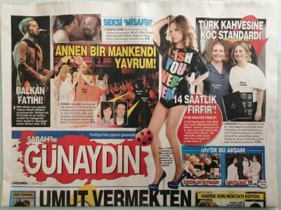 Sabah Günaydın Gazetesi 27 Nisan 2011 Hadise Şarkıcılığa Soyunan Bestecileri Uyardı -GZ44034 - 2