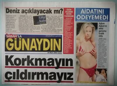 Sabah Günaydın Gazetesi 29 Mart 2002 Aşkın Sonunda Aşkını Buldu -GZ37067 - 1