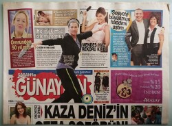 Sabah Günaydın Gazetesi 3 Nisan 2009 Hülya Avşar Helin Kıymetlimiz Herkese Vermeyiz -GZ44061 - 1