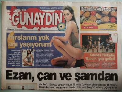 Sabah Günaydın Gazetesi 4 Haziran 2005 Cansu Dere Hırslarım Yok Anı Yaşıyorum -GZ44047 - 2