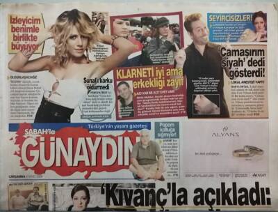 Sabah Günaydın Gazetesi 4 Mart 2009 Denizin Annesine Gülbenden Teselli - GZ44696 - 2