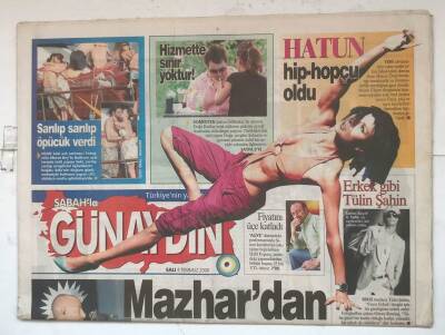 Sabah Günaydın Gazetesi 4 Temmuz 2006 - Erkek Gibi Tülin Şahin GZ8221 - 1