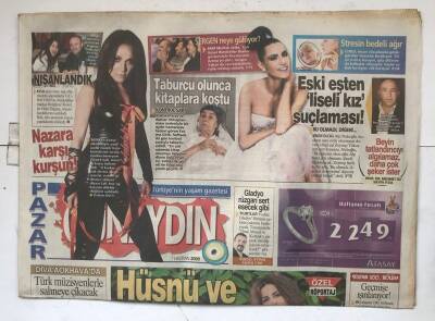 Sabah Günaydın Gazetesi 7 Haziran 2009 - Öksürdü Domuz Gribi Sandılar GZ7478 - 1