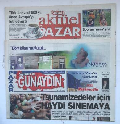Sabah Günaydın Gazetesi Aktüel Eki İle 9 Ocak 2005 - Tsunamizadeler İçin Haydi Sinemaya GZ8165 - 1