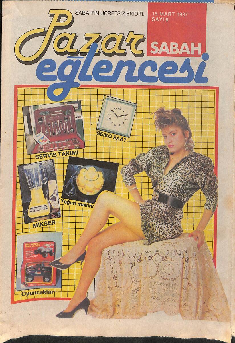 Sabah Pazar Eğlencesi Dergisi 15 Mart 1987 Sayı: 8 NDR101926 - 1