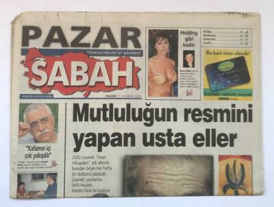 Sabah Pazar Gazetesi 11 Haziran 2000 -Holdingleşen Kadın (Hülya Avşar) GZ8723 - 1