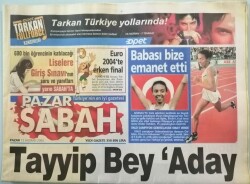 Sabah Pazar Gazetesi 13 Haziran 2004 Deniz Baykal Deplilerle Buluştu - GZ44907 - 2