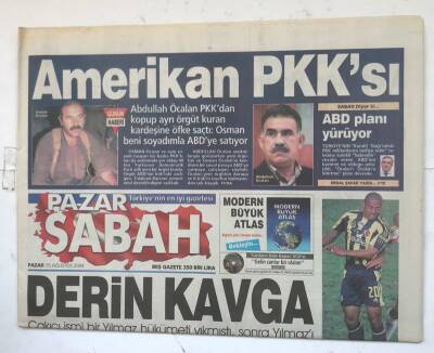 Sabah Pazar Gazetesi 15 Ağustos 2004 - Derin Kavga GZ8119 - 1