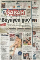 Sabah Pazar Gazetesi 23 Kasım 1997- Sibel Canın Hamam Sefası GZ45353 - 2