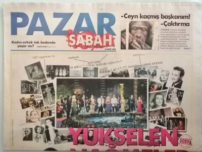 Sabah Pazar Gazetesi 23 Mart 2008 Hülya Avşar Neden Böyle? -GZ44493 - 2