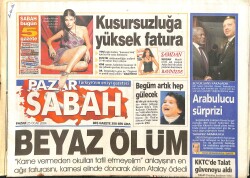 Sabah Pazar Gazetesi 25 Ocak 2004 - Begüme Semra Özal Sahip Çıktı - Trabzon Bu Fotoğrafı Konuşuyor GZ3769 - Gökçekoleksiyon