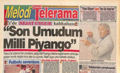 Sabah Telerama Gazetesi 6 Nisan 1994 - Nejat Uygur, Jack Nicholson, Devrim Yücel GZ126334 - 1