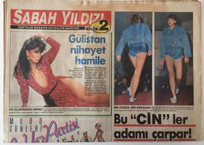 Sabah Yıldızı 2 Gazetesi 1987 - En Güzel Mankenler Başak Gürsoy Ajansında Neşe Erberk , Aydan Şener ... GZ26641 - 1
