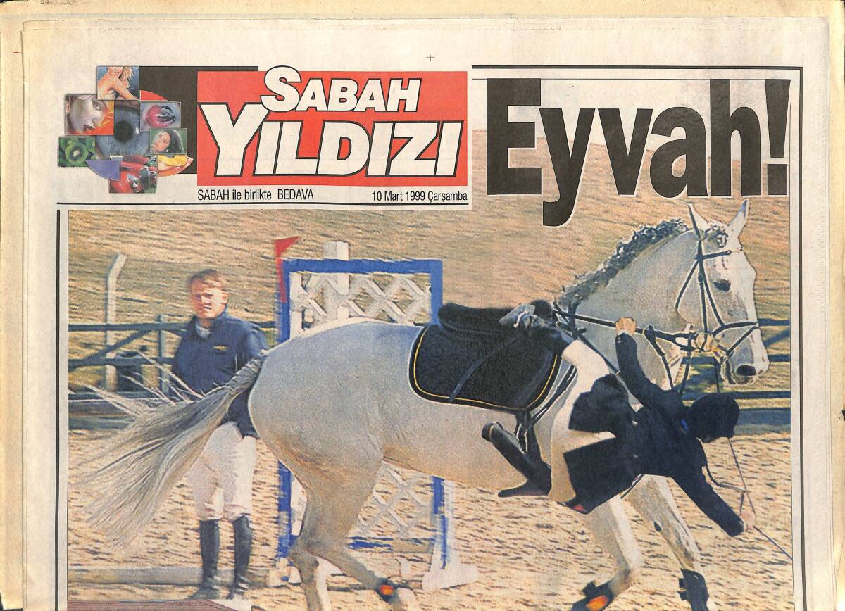 Sabah Yıldızı Gazetesi 10 Mart 1999 - Sakıp Ağa'nın Kızı Sevil Sabancı Büyük Tehlike Atlattı GZ3846 - 1