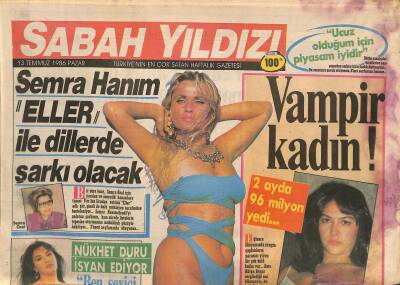 Sabah Yıldızı Gazetesi 13 Temmuz 1986 - Küçük Emrah , Çapkın Ağabeyine Hiç Kızmıyor GZ115111 - 1