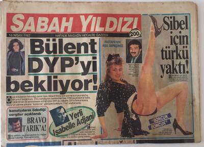 Sabah Yıldızı Gazetesi 16 Nisan 1987 - Karısı Kemal Sunalı Yanlış Anladı GZ25026 - 1