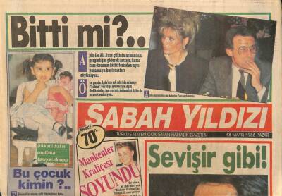 Sabah Yıldızı Gazetesi 18 Mayıs 1986 - Müjde Arın Hayalindeki Delikanlı GZ114253 - 1