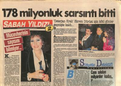 Sabah Yıldızı Gazetesi 2 Eki 23 Şubat 1986 - Deterjan Kralı Ekrem Dürüst İçin Kötü Günler Geçmişte Kaldı GZ114229 - 1