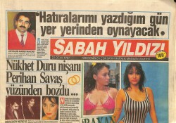 Sabah Yıldızı Gazetesi 23 Ocak 1987 - Fatma Girikin Erkekleri - Neşe Karaböcekin En Güzel Fotoğrafı GZ114784 - 1