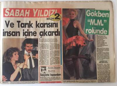 Sabah Yıldızı Gazetesi 26 Mart 1987 - Tarık Akan İle Dominique Sanda Aynı Filmde GZ25025 - 1