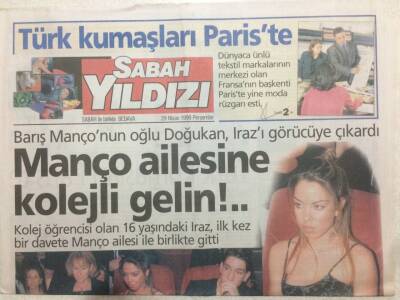 Sabah Yıldızı Gazetesi 29 Nisan 1999 - Manço Ailesine Kolejli Gelin GZ50748 - 1