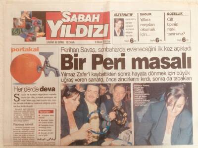 Sabah Yıldızı Gazetesi 6 Nisan 1999 - Perihan Savaş İle Bir Peri Masalı GZ38680 - 1