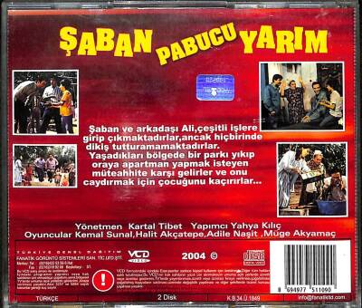 Şaban Pabucu Yarım VCD Film (108) VCD21498 - 2