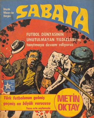 SABATA Büyük Maceralar Dergisi Sayı33 13 Ağustos 1973 75 kuruşluk Seri - Orta Sayfa Posteri METİN OKTAY NDR85501 - 1