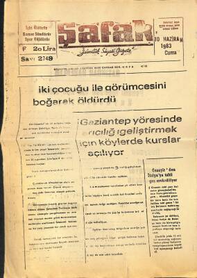 Şafak 10 Haziran 1983 - Penaltı Topunun 150 Kilo Olduğu Kaydediliyor GZ122441 - 1