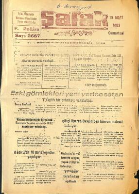 Şafak 19 Mart 1983 - Malatya Tekel Güreş Takımı İddialı Çalışmalarını Sürdürüyor GZ122435 - 1