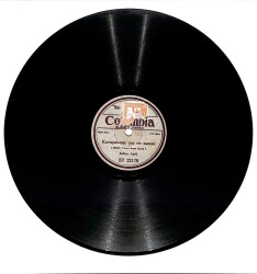 Safiye Ayla – Kavuşmamız Yar Ne Zaman & Helal Etmem Kanımı TAŞ PLAK (10/8.5) * Columbia – 1949 * PLK27683 - 2