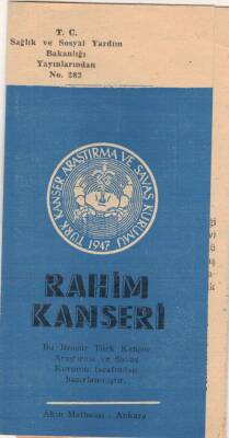 SAĞLIK- 1947 Rahim Kanseri Broşürü EFM(N)3756 - 3