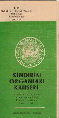 SAĞLIK- 1947 Sindirim Organları Kanseri Broşürü EFM(N)3755 - 2