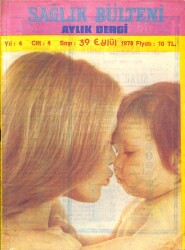 Sağlık Bülteni Dergisi Cilt 4 Sayı 39 - Eylül 1978 DRG761 - Gökçekoleksiyon