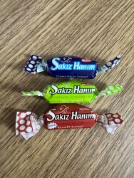 SAKIZ HANIM (KERVAN) 2005 Üç Farklı Çeşit Şekersiz Sakız #SKZ2041 - Gökçekoleksiyon