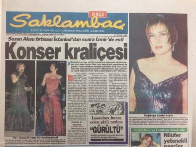 Saklambaç Gazetesi 11 Eylül 1990 - Sezen Aksu Konser Kraliçesi GZ34335 - 1