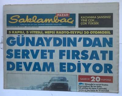 Saklambaç Gazetesi 13 Ağustos 1989 - Kötü Haber Nasıl Verilir ? GZ8142 - 1