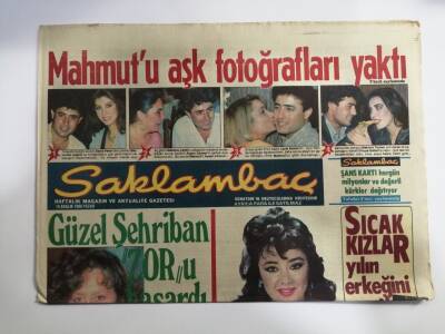 Saklambaç Gazetesi 14 Aralık 1986-Mahmutu Aşk Fotoğrafı Yaktı-GZ14454 - 1