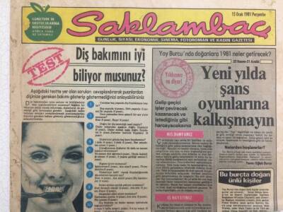 Saklambaç Gazetesi 15 Ocak 1981 - Diş Bakımını İyi Biliyor musunuz? GZ35909 - 1